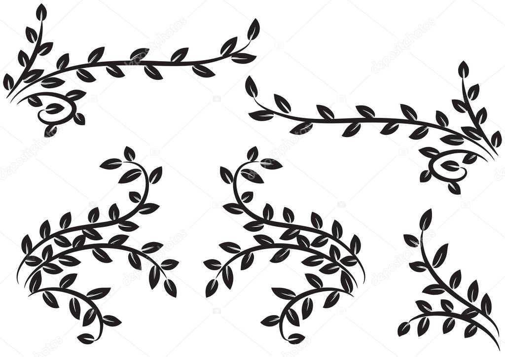 vector illustration of a laurel wreath