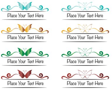 Tasarım için vektör çiçek elementleri kümesi