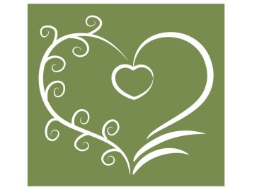 Bir kalbin vektör illüstrasyonu