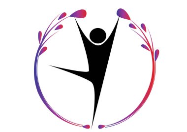 Pembe elbiseli bir adamın silueti.