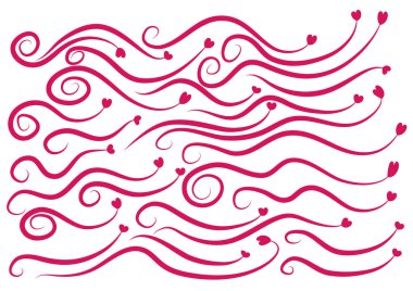 Soyut girdapların vektör çizimi