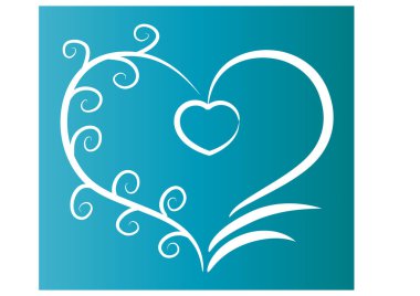 Bir kalbin vektör illüstrasyonu