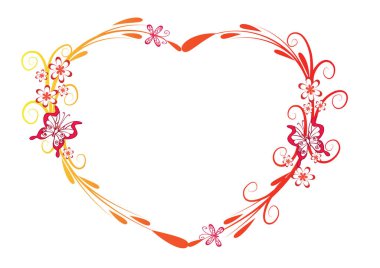 Beyaz arkaplan, vektör, illüstrasyon üzerinde izole edilmiş boş bir boşluk ile dekoratif çerçeve 