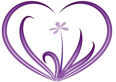 Bir kalbin vektör illüstrasyonu