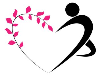 kalp şeklinde aşk sembolü