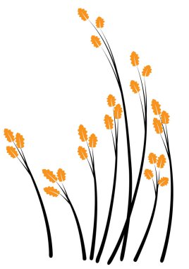 Çiçeklerin vektör illüstrasyonu