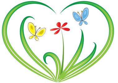 Beyaz arkaplandaki kelebeklerin vektör çizimi 