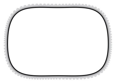 Metal çerçevenin vektör illüstrasyonu 