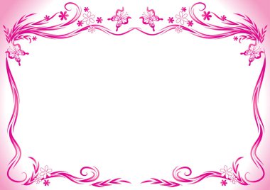 Çiçek arkaplanının vektör çizimi