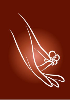 El ele tutuşmanın vektör çizimi  