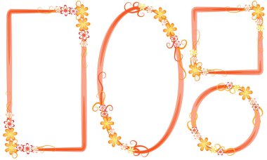 Çiçek arkaplanının vektör çizimi