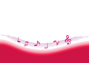 Bir müzik arkaplanının vektör illüstrasyonu