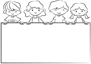 Bir grup öğrencinin çizimi