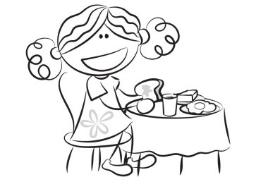 Çocuklar için boyama kitabı. vektör illüstrasyonu