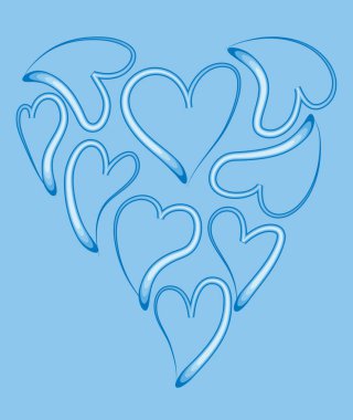 Bir kalbin vektör illüstrasyonu