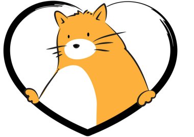 Beyaz arka planda şirin bir sincap.