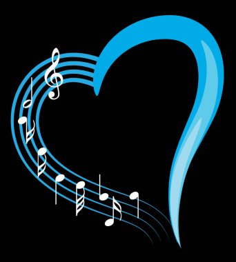 Bir müzik notasının vektör çizimi