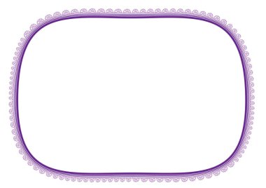 Ayna resmi olan dekoratif çerçeve.