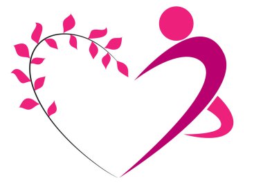 kalp şeklinde aşk sembolü