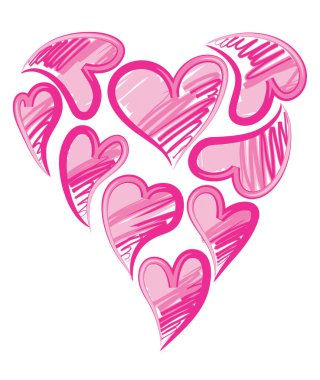 Bir kalbin vektör illüstrasyonu