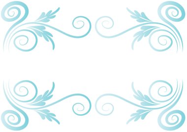 Çiçek süslemesinin vektör çizimi