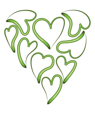 kalp şeklinde bir çiçek.