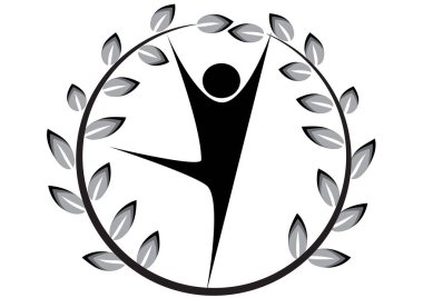 Bir zeytinyağı tacının vektör çizimi