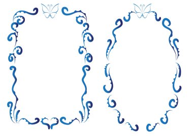 Çiçek çerçevesinin vektör illüstrasyonuName