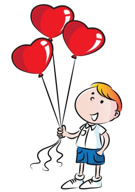 Kalpli sevgililer günü kartı.