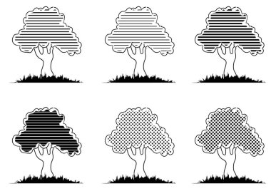 Ağaçlar ve bitkiler.