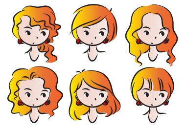 Bir grup tatlı kız.