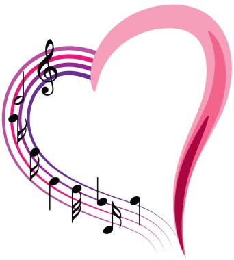 Bir müzik notasının vektör çizimi