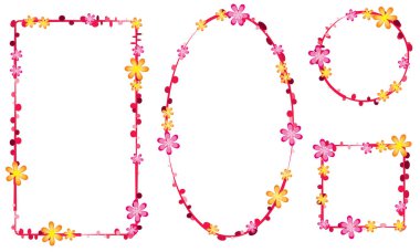 Alfabe yılı tatili için bir çerçevenin vektör illüstrasyonu