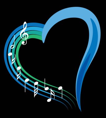 Bir müzik notasının vektör çizimi