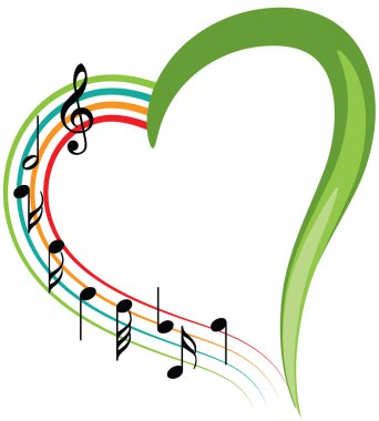 Bir müzik notasının vektör çizimi