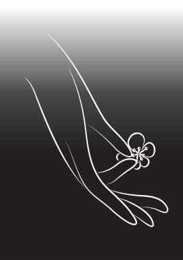 Bir kelebeğin silüeti