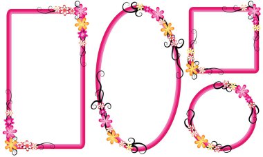 Tasarım için bir çerçevenin vektör çizimi