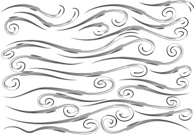 Kaligrafik tasarım ögeleri kümesi