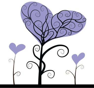 Bir kalbin vektör illüstrasyonu