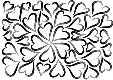 Dekoratif desenli bir arkaplanın vektör çizimi