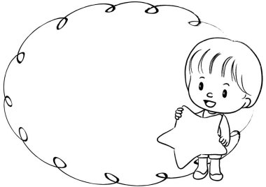 Beyaz bir geçmişi olan bir kızın resmi.