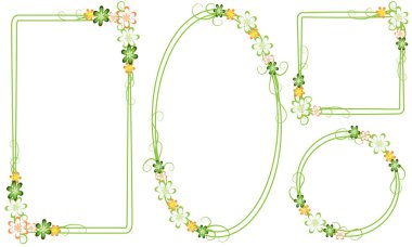 Çiçek arkaplanının vektör çizimi