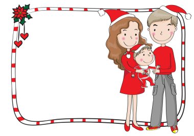 Çizgi film Noel tebrik kartları