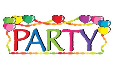 Mutlu yıllar sana renkli balonlar ve mesajlarla