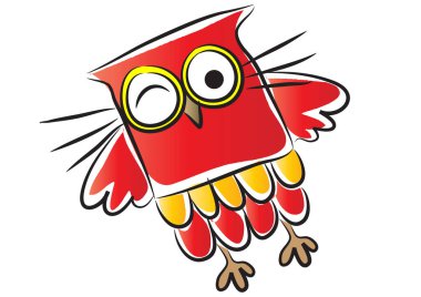 Kırmızı kurdeleli baykuş