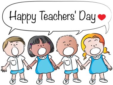 Çocuklar ve çocuk aşık olmuş.