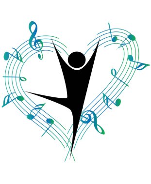 Bir müzik notasının vektör çizimi