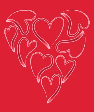 Bir kalbin vektör illüstrasyonu