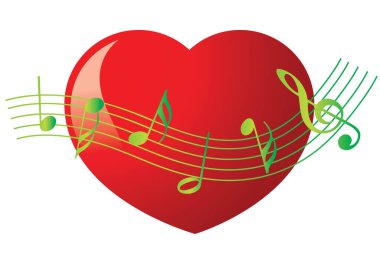 Bir kalbin vektör illüstrasyonu