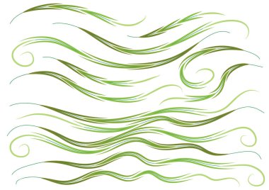 vektör soyut dalgalar kümesi